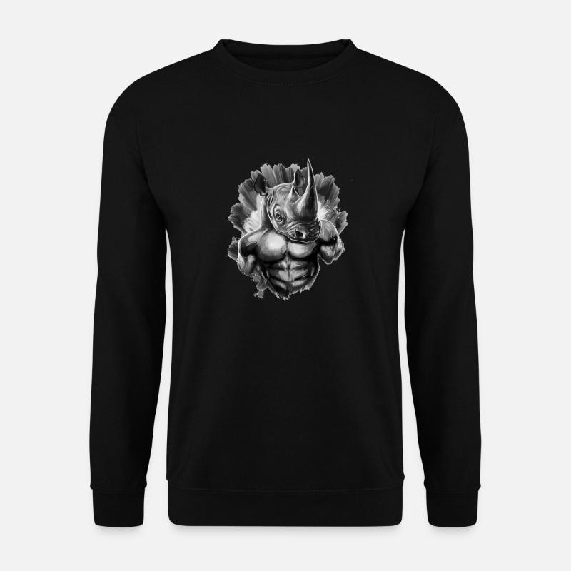 rhino - Unisex Pullover - Schwarz
