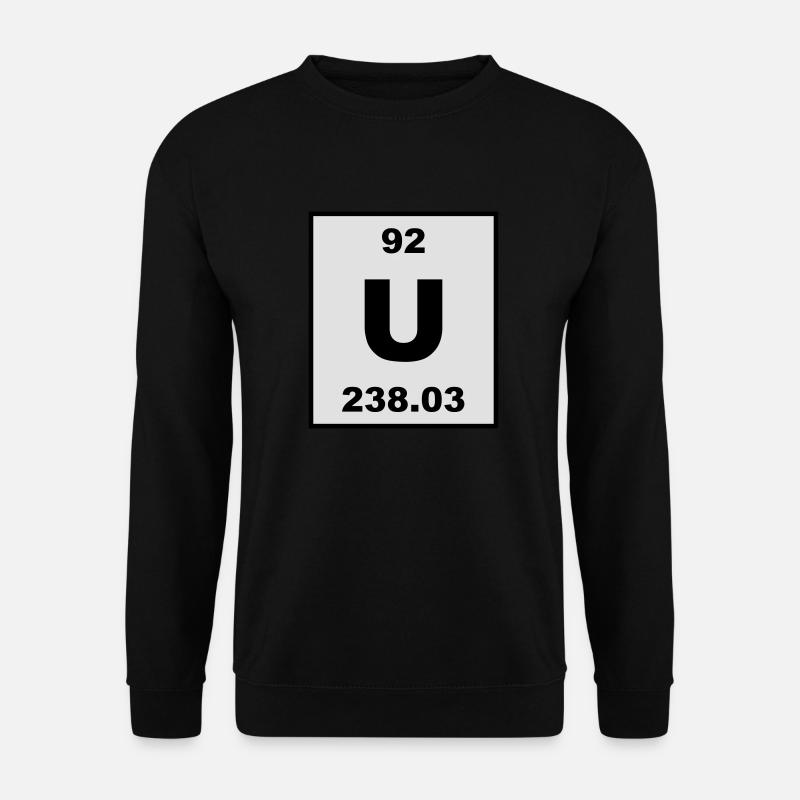 Uranium (U) (element 92) - Unisex Sweatshirt - black