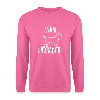 Team Labrador dog - Unisex Sweatshirt - pink - Front