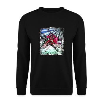 Psychedelic Power - Unisex Pullover - Schwarz - Vorne - Alina (178cm) & Michal (187cm)