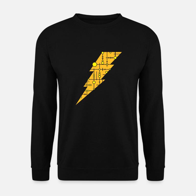 Lightning (pattern) - Unisex Sweatshirt - black