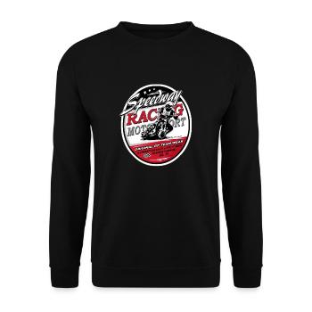 Speedway Racing_AAA - Unisex Pullover - Schwarz - Vorne - Alina (178cm) & Michal (187cm)