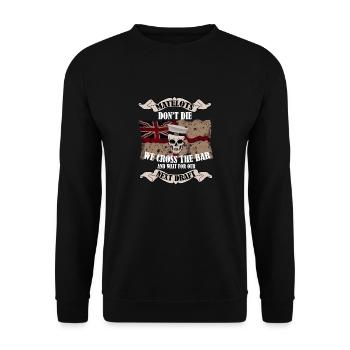 Cross the Bar - Unisex Sweatshirt - black - Front - Alina (178cm) & Michal (187cm)