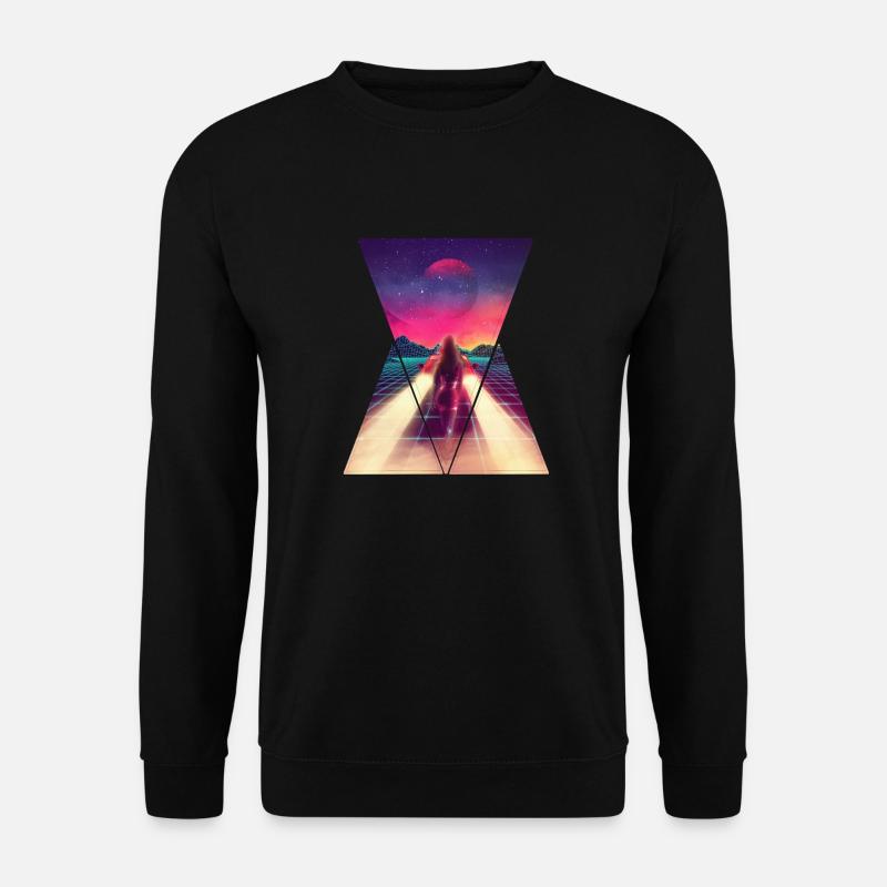 80er Retro Auto - Unisex Pullover - Schwarz