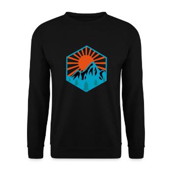 Voyage en plein air Aventure Nature - Sweat-shirt Unisexe - noir - Devant - Alina (178cm) & Michal (187cm)