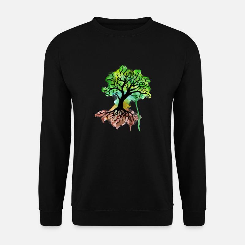 Baum - Unisex Pullover - Schwarz
