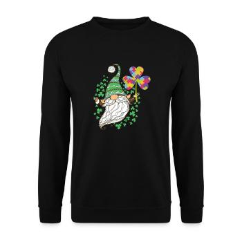 Autism Awareness Gnomes Shamro... Autism Awareness - Unisex Pullover - Schwarz - Vorne - Alina (178cm) & Michal (187cm)