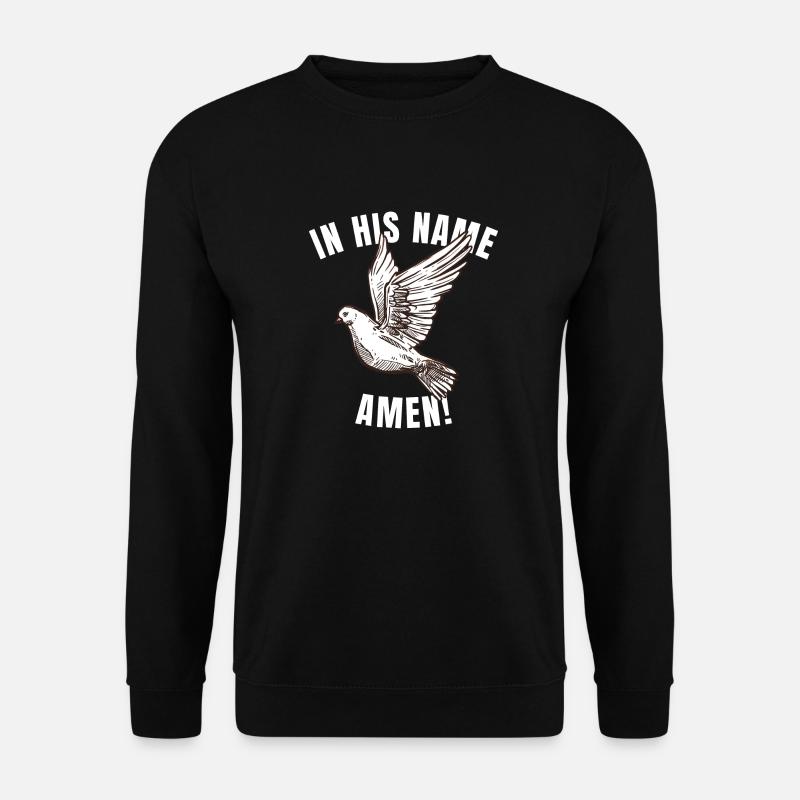 Dieu de croyance chrétienne colombe - Sweat-shirt Unisexe - noir