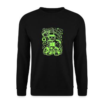 Arcade Games - Unisex Sweatshirt - black - Front - Alina (178cm) & Michal (187cm)