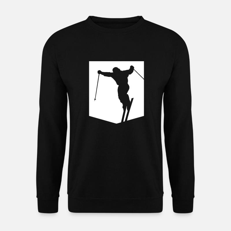 Minimal skiing - Unisex Sweatshirt - black