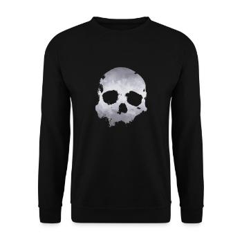 Schädel - Unisex Pullover - Schwarz - Vorne - Alina (178cm) & Michal (187cm)