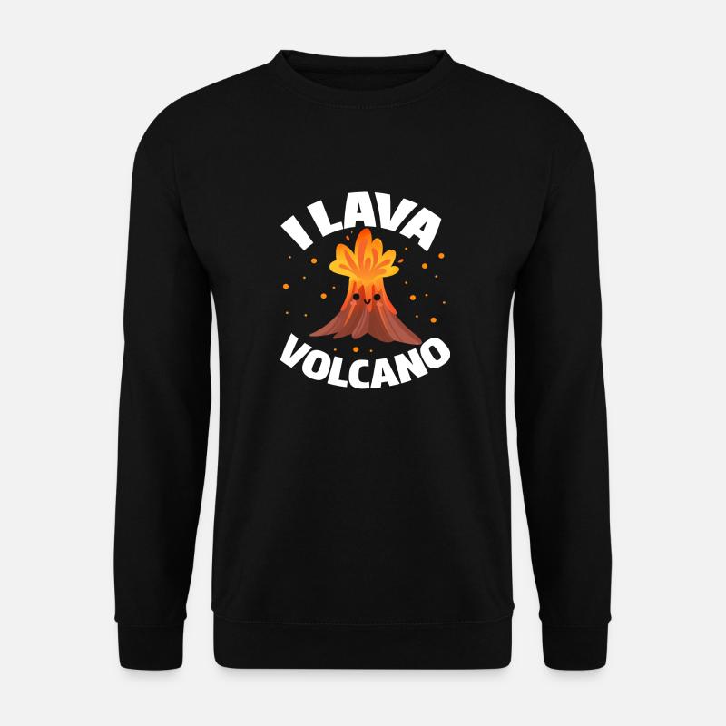 I Volcan de lave - Sweat-shirt Unisexe - noir