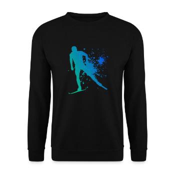 Ski de fond Classique Ski de fond Hommes Ski de fond Skatin - Sweat-shirt Unisexe - noir - Devant - Alina (178cm) & Michal (187cm)