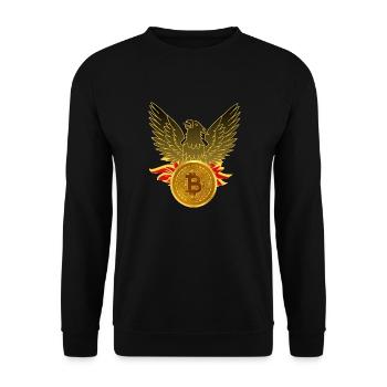 Bitcoin Phoenix / HODL / Crypto / Minage - Sweat-shirt Unisexe - noir - Devant - Alina (178cm) & Michal (187cm)