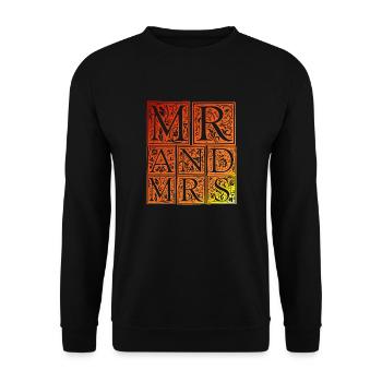 He and you | Mr. and Mrs. | Mr and Mrs - Unisex Sweatshirt - black - Front - Alina (178cm) & Michal (187cm)
