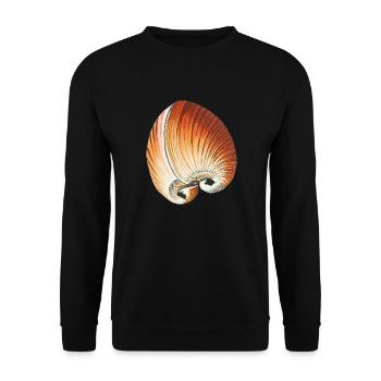 Sandy Seashells - Unisex Sweatshirt - black - Front - Alina (178cm) & Michal (187cm)