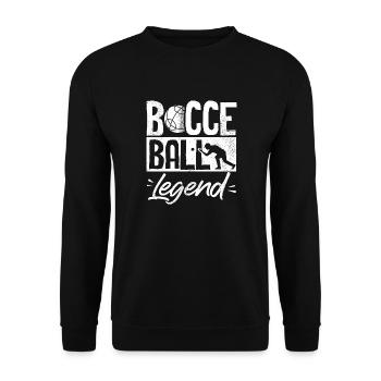 Joueur de boules de pétanque Pétanque Légende De la boule drôle - Sweat-shirt Unisexe - noir - Devant - Alina (178cm) & Michal (187cm)