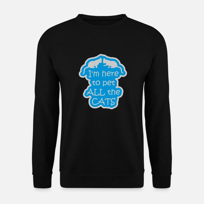 Pet All The Cats - Unisex Sweatshirt - black