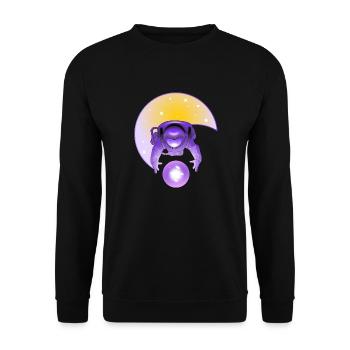 Exploring A New Galaxy - Unisex Sweatshirt - black - Front - Alina (178cm) & Michal (187cm)