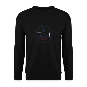 Capt - Unisex Sweatshirt - black - Front - Alina (178cm) & Michal (187cm)