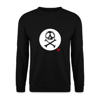 Flagge - Unisex Pullover - Schwarz - Vorne - Alina (178cm) & Michal (187cm)