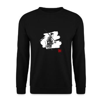 Einer der sieben Weißen - Unisex Pullover - Schwarz - Vorne - Alina (178cm) & Michal (187cm)