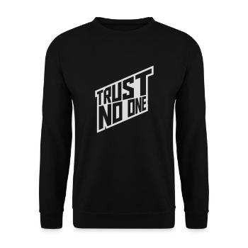 ne faites confiance à personne pour ne citer - Sweat-shirt Unisexe - noir - Devant - Alina (178cm) & Michal (187cm)