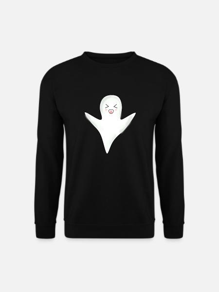 Kawaii Gespenst Geister Halloween Halloweenkostüm - Unisex Pullover - Schwarz