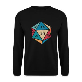 RPG-RPG-Tabletop-Rollenspiele Gamer-Rollenspiel - Unisex Pullover - Schwarz - Vorne - Alina (178cm) & Michal (187cm)