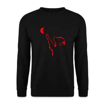 Hund Chien - Sweat-shirt Unisexe - noir - Devant - Alina (178cm) & Michal (187cm)
