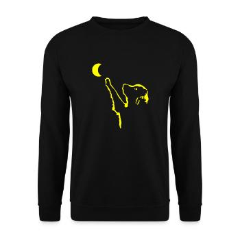 Hund Dog - Unisex Sweatshirt - black - Front - Alina (178cm) & Michal (187cm)