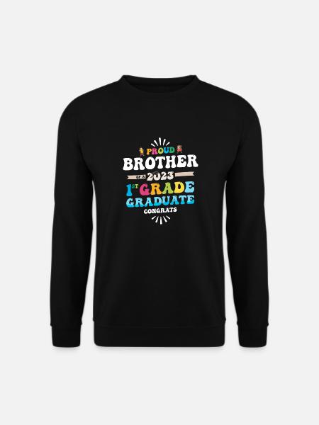 Stolzer Bruder einer 1. Klasse von 2023 - Unisex Pullover - Schwarz