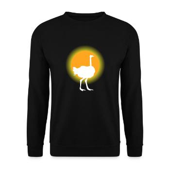 Safari Zoo Animals Wildlife - Unisex Sweatshirt - black - Front - Alina (178cm) & Michal (187cm)