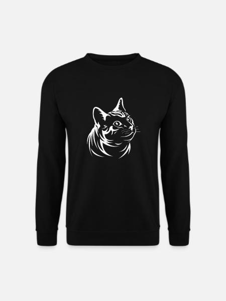 Cat Dad Bester Katzen Papa Vatertag - Unisex Pullover - Schwarz