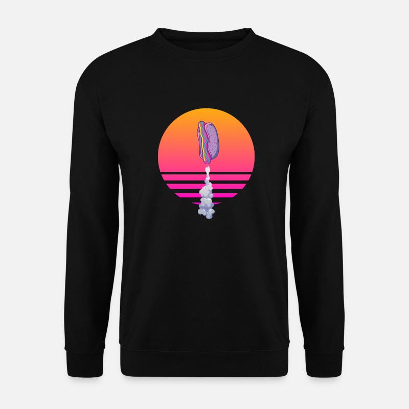 Hot Dog Rakete - Unisex Pullover - Schwarz