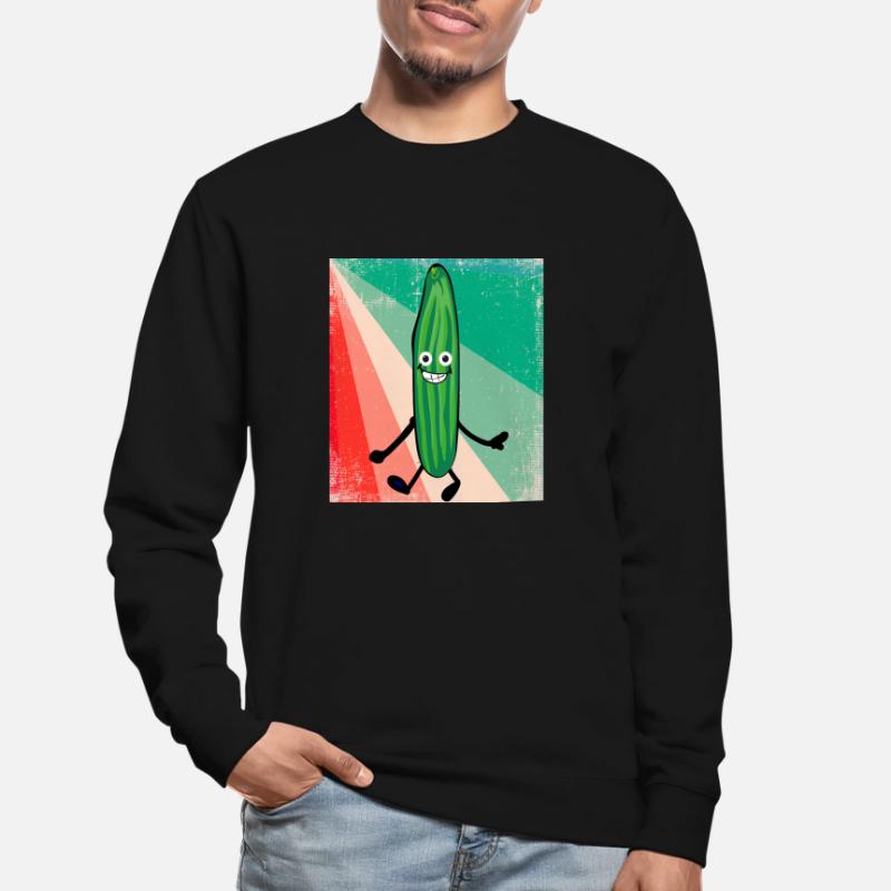 Concombre,Concombre,Concombre,Concombre,Concombre,Rétro Sweat-shirt Unisexe