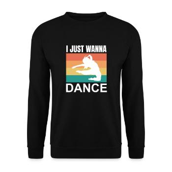 Dancing Dance Music - Unisex Sweatshirt - black - Front - Alina (178cm) & Michal (187cm)