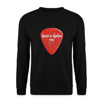 Red Plectrum - Unisex Sweatshirt - black - Front - Alina (178cm) & Michal (187cm)