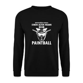 Paintball Airsoft - Unisex Pullover - Schwarz - Vorne - Alina (178cm) & Michal (187cm)