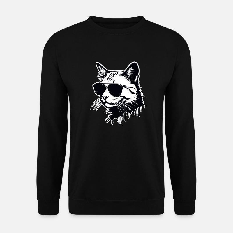 Diese Katze ist Lustig und Cool - Unisex Pullover - Schwarz
