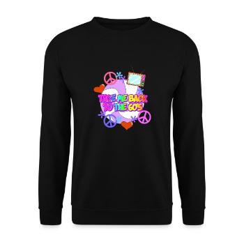 Take me back to the 60s - Sweat-shirt Unisexe - noir - Devant - Alina (178cm) & Michal (187cm)