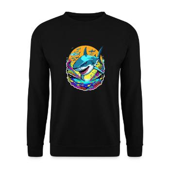 Hai - Unisex Pullover - Schwarz - Vorne - Alina (178cm) & Michal (187cm)