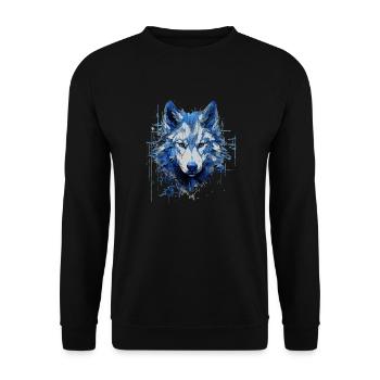T-Shirt Loup Loups Wolf Pack Animal Lover - Sweat-shirt Unisexe - noir - Devant - Alina (178cm) & Michal (187cm)