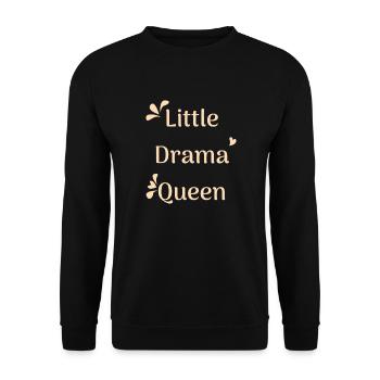 Litlle Drama Queen - Unisex Pullover - Schwarz - Vorne - Alina (178cm) & Michal (187cm)