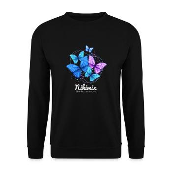 2024 - Sweat-shirt Unisexe - noir - Devant - Alina (178cm) & Michal (187cm)