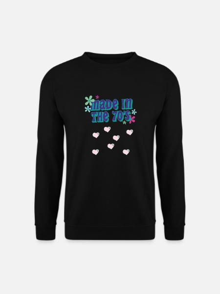 made in 70 er - Unisex Pullover - Schwarz
