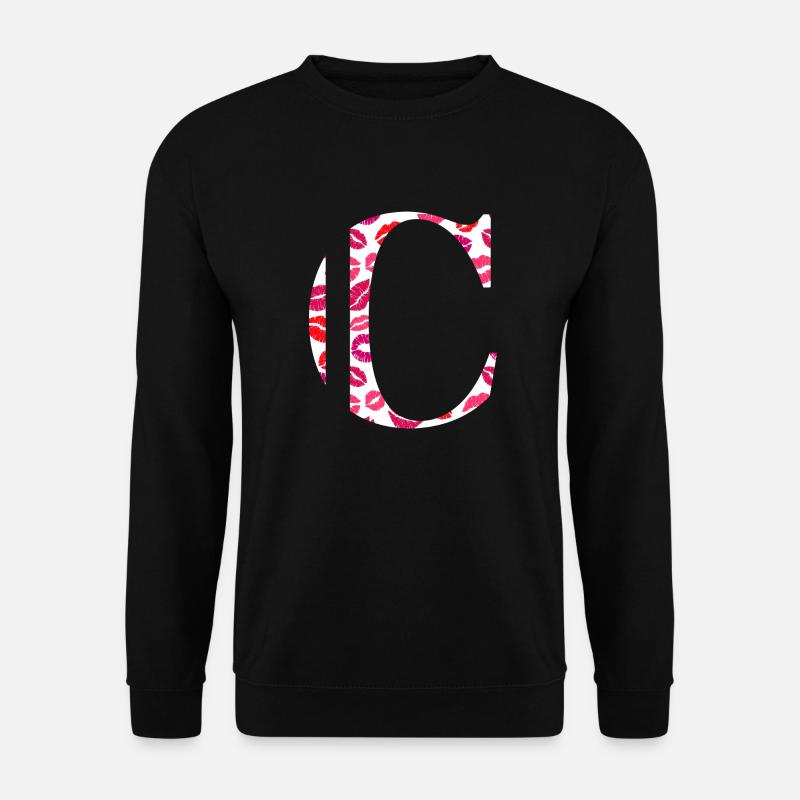 Baci lettera c - Felpa unisex - nero