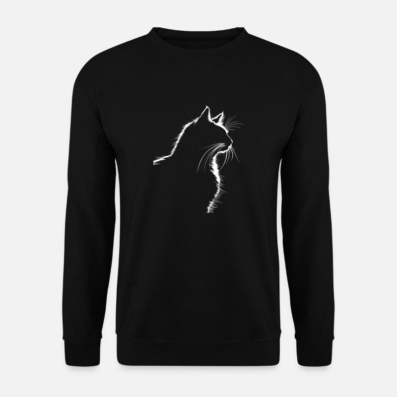 Chat, Motif De Chat - Sweat-shirt Unisexe - noir