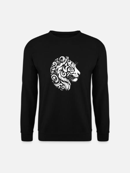 Tiger Tribal Style - Unisex Sweatshirt - black