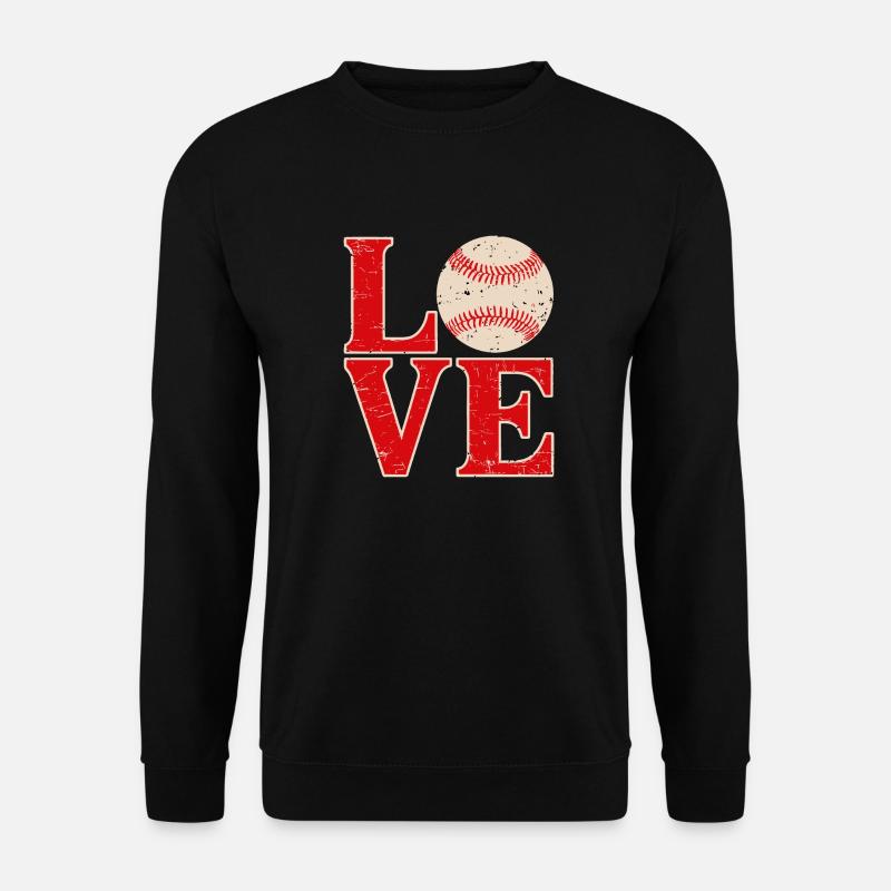 Aimer le baseball - Sweat-shirt Unisexe - noir